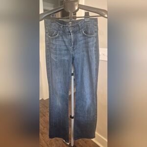 7 For All Mankind Mid Rise Boot Cut Jeans